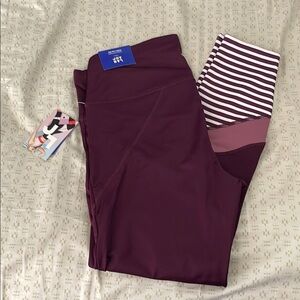JoyLab Purple Track Pants for Active Comfort